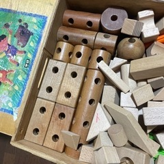 積み木　　知的玩具　穂高より　　お話し中の画像