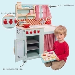 「イギリス製」レトイバン木製おままごとキッチンセットの画像
