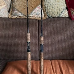 アンティーク！Abu Garcia  アブガルシア　バスロッド　ワンピース　２本セットの画像