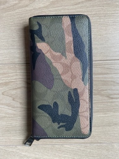 【美品】coach 長財布 迷彩柄