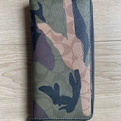 【美品】coach 長財布 迷彩柄の画像