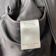 【美品】beams 革ジャン Ｌサイズの画像