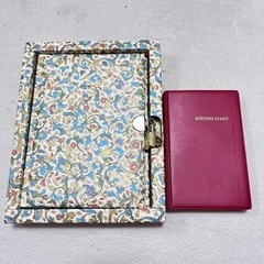 【無料】鍵付きノート/システム手帳、ピンクのニット帽