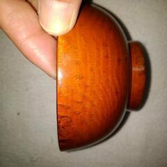 木製塗り碗　3客の画像