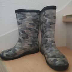21㎝　長靴　迷彩柄の画像