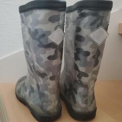 21㎝　長靴　迷彩柄の画像