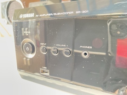 【C5-606】YAMAHA AVアンプ/サブウーファー SR-301 スピーカーセット