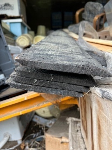 値下しました！焼杉　3.97メートル×0.16メートル×1.5cm厚　10枚