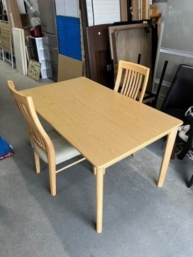 激安セット!! ニトリ インテール2 ダイニングテーブル＆チェア×2脚