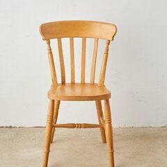 海外購入品　アンティーク　パインチェア