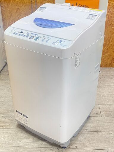 SHARP/シャープ 乾燥機能つき 洗濯機 5.5kg AG+ 穴無しステンレス槽 ES-TG55L-A★買取帝国 志木店