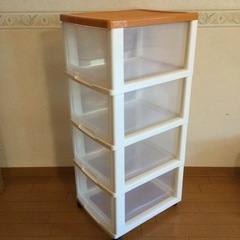 ※決まりました！コロ付き4段プラスチック収納の画像