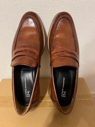 【新品】alfredoBANNISTER コインローファー キャメル