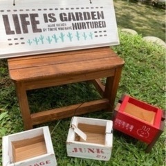 決まりました♪ミニチェアandサインボードandミニプランターセット♪の画像