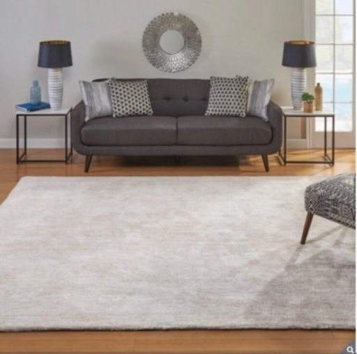 新品 ★ コストコ Karma カルマ シャギーラグ 160×213cm アイボリー ラグ マット カーペット 絨毯 ふわふわ 柔らか 一年中 ソフトステップ