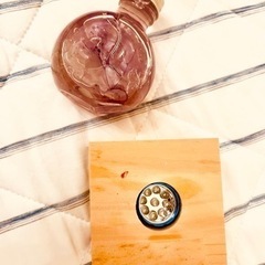 ライトつき　ハーバリウム　パープルの画像