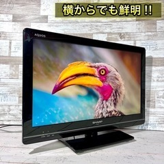 【すぐ見れる‼️】SHARP AQUOS 薄型テレビ 22型✨ フルHD⭕️ 配送＆取付け無料🚛の画像