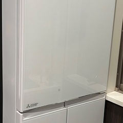 【無料保証有り】冷凍冷蔵庫 455L 5ドア　三菱 MR-B46C-W