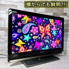 【売約済み🙇‍♂️】SHARP AQUOS 薄型テレビ 26型✨ 外付けHDD⭕️ 配送＆取付け無料🚚の画像