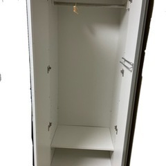 白いクローゼット 横80cm縦2m奥60cmの画像