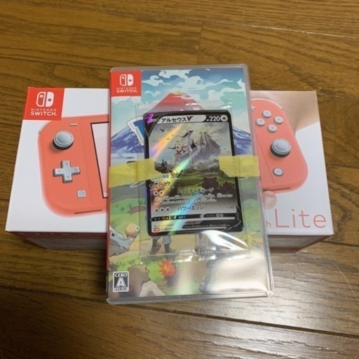 Switchライト　ピンク　ポケモンアルセウス