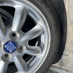 ムーブラテ★ミニライト MINILITE 純正 15インチ タイヤ アルミホイールセット 4本セット165/55R15 中古品  希少 中古美品 ダイハツ純正 ＭＩＮＩＬＩＴＥ ミニライト 15インチ