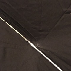 黒　折りたたみ傘　収納袋文章確認　透明の傘プレゼントの画像