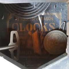 【お取引中】超古い柱時計・アンティーク ・約150年ほど前のものですの画像