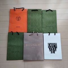 【ショッパー】HERMES・BVLGARI・GUCCI・dipt...