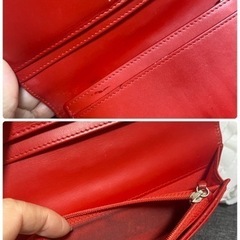 シャネル　財布　レッドの画像