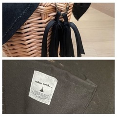 【受け渡し者決定】カゴバッグ◎2個セット　nikoand他　ファー付きの画像