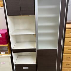 食器棚　No.2277　キッチンボード　レンジ台　ニトリ　ストッ...