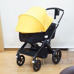 【リサイクル市場エコ伊川谷】bugaboo バガブー ベビーカー ストローラー FOX フォックス 高級ベビーカー サンライズイエロー×ブラックフレームです!【取りに来られる方限定】