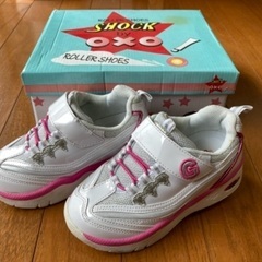 【美品】女の子用ローラーシューズ 19cm SHOCK by OXO