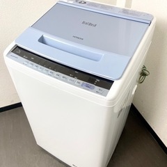 激安‼️大きめ7キロ 19年製 BeatWash HITACHI 洗濯機BW-V70C🌟