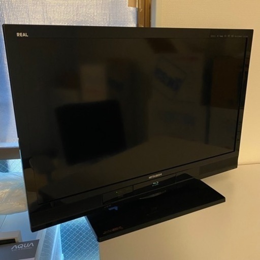 美品 32型液晶テレビ 三菱 ブルーレイ DVD HDD内蔵一体型 国内メーカー 引越処分