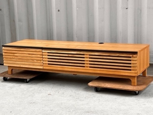 美品！ND Style 高級テレビボード◇木製◇ナチュラル◇W150cm◇ローボード◇テレビ台◇野田産業