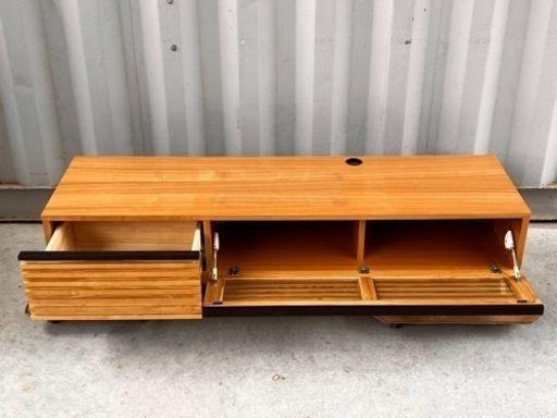 美品！ND Style 高級テレビボード◇木製◇ナチュラル◇W150cm◇ローボード◇テレビ台◇野田産業