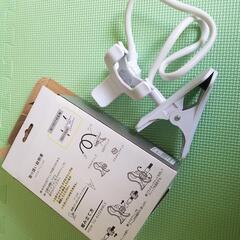 スマホクリップ式ホルダー 白 スリコ スマートフォンクリップホルダーの画像