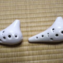 陶器のオカリナ 2個セット