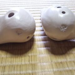 陶器のオカリナ 2個セットの画像