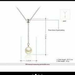 j←←←m11-1◆◆ 高品質 29石 真珠 ダイヤモンド ネックレス【プラチナ仕上】注目 贈答品 価格高騰中
の画像