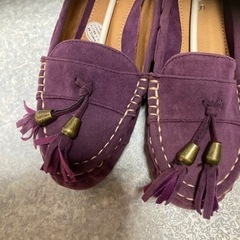 紫　靴　未使用の画像