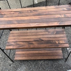 ★折り畳み式★オープンシェルフ アイアンシェルフ 飾り棚 アイアンラックの画像