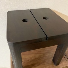 ☆天然木のマルチスツール☆踏み台☆花台としても☆無料☆の画像