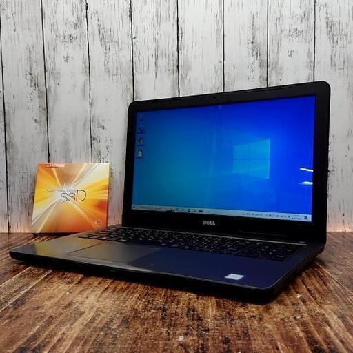 【動作確認済】DELL ノートPC P66F 新品 SSD 240GB intel Corei3-7100U 2.40GHz 15.6インチ メモリ 8GB パソコン
