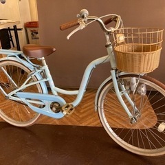 取引き中【子供用】22インチ　自転車　水色