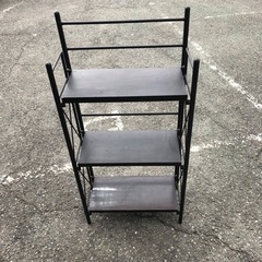 ★折り畳み式★アイアンラック アイアンシェルフ オープンシェルフ...