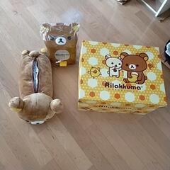 値下げしました！リラックマ　大型ボックス　ティッシュケース、ペダ...