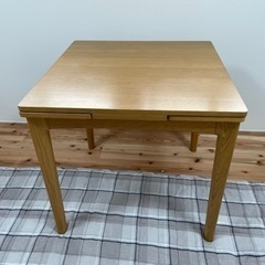 unico    エクステーションテーブル　チェア×2の画像